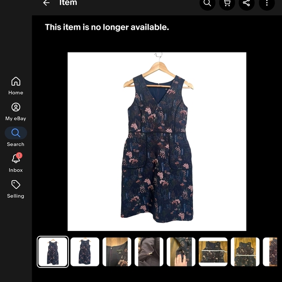 Ann Taylor Blue Sheath Dress with V-Neck for Wedding Guest - Picture 12 of 12